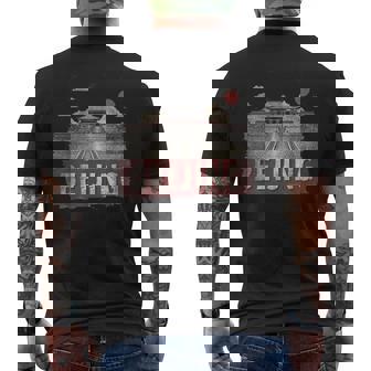 Retro Pechino Paesaggiointageouvenir T-shirt da uomo con stampa posteriore - Novitaregali