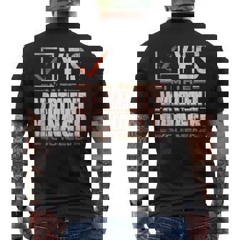 Retro Profession I'm The Apartment Manager メンズTシャツ バックプリント - Kawaiitshirt