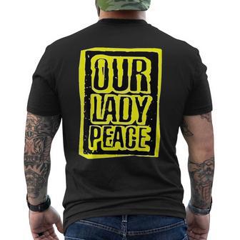 Retro Quote Our Lady Peace Basic Meaning Men's T-shirt Back Print - Thegiftio UK