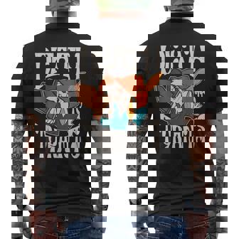 Retro Rabbit Death To Tyrants Vintage 90S Men's T-shirt Back Print | Mazezy