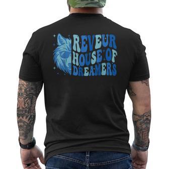 Retro Reveur House Of Dreamers Blue Wolf Team Spirit Men's T-shirt Back Print - Thegiftio UK