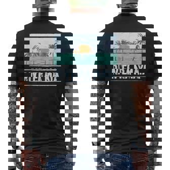Retro Riviera Maya México Tropicalunset Beachacaciones Camiseta Hombre Estampado Espalda - Regaloses