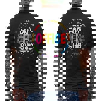 Retro School Secretary Appreciation Front Office Squad Men's T-shirt Back Print - Thegiftio