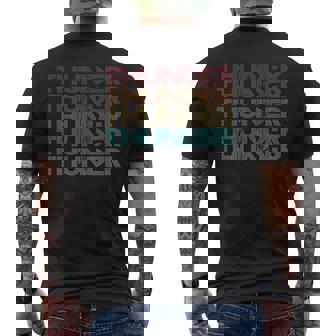 Retro Vintage Thunder Men's T-shirt Back Print - Thegiftio