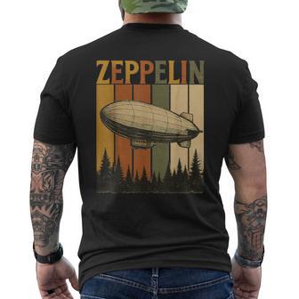 Retro Zeppelin Airship Vintage Rock Style For Men Men's T-shirt Back Print - Thegiftio UK