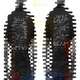 Ride To Live アンティーク風ビンテージレトロアメリカンバイク メンズTシャツ バックプリント - Kawaiitshirt