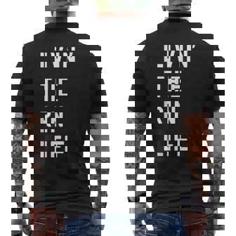 Rin の人生を生きている Rin メンズTシャツ バックプリント - Kawaiitshirt