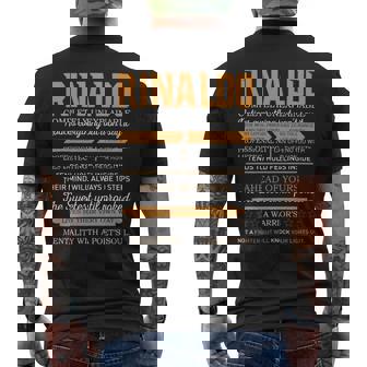 Rinaldo Completely Unexplainable Notices Everything But Won’T Say It Name Men's T-shirt Back Print | Seseable CA