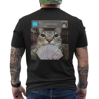 Ring There Is Motion At Your Front Door Meme Cute Men's T-shirt Back Print - Thegiftio UK