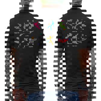 Rock Climbing Moves フロントプリント クライミングボルダリング メンズTシャツ バックプリント - Kawaiitshirt