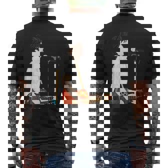 Rocker Old Rookie Original Illustration Bandman Rock メンズTシャツ バックプリント - Kawaiitshirt