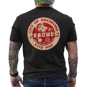 Rockford Peaches Baseball 1943 Men's T-shirt Back Print - Thegiftio UK