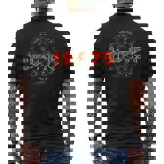 Rock'n'roll 1975 Higholtage Rétro Musique Anniversaire T-shirt imprimé au dos - Cadeauxyz