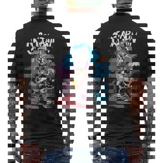 Rockstar Catuonare Chitarra Grunge Musica Concerttage T-shirt da uomo con stampa posteriore - Novitaregali