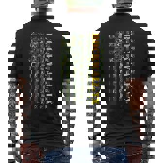 Rockwall Texas Camouflage Usa Flag メンズTシャツ バックプリント - Kawaiitshirt