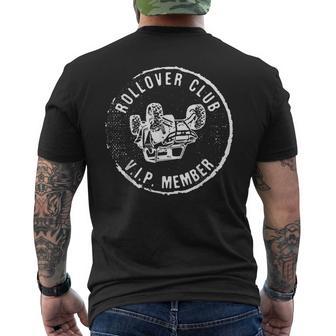 Rollover Club Utv Sxs Side By Side Offroad Riding Men's T-shirt Back Print - Thegiftio UK