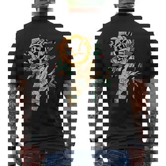 Rosa X Tatuaje Mano Camiseta Hombre Estampado Espalda - Regaloses