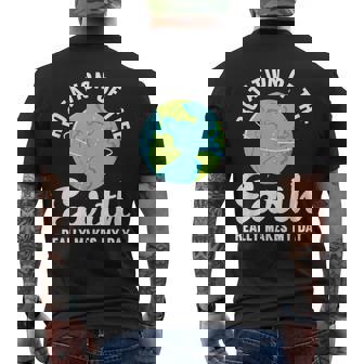 Rotation Of The Earth Really Makes My Day Science Humor Men's T-shirt Back Print - Monsterry