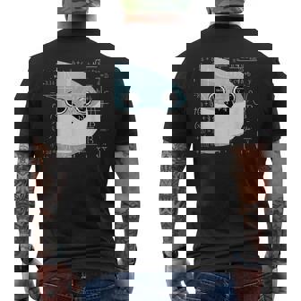 Sacabambaspis フィッシュ数学ミーム メンズTシャツ バックプリント - Kawaiitshirt