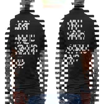 Sachiko ならどうするだろうか メンズTシャツ バックプリント - Kawaiitshirt