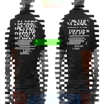 Salesforce開発者 卒業 卒業生 新しい仕事を読み込んでいます メンズTシャツ バックプリント - Kawaiitshirt