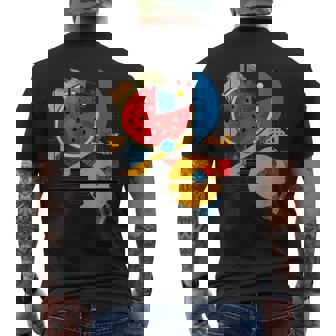 Sandía Geométrica Arte Diseño Gráfico Arte Arte Camiseta Hombre Estampado Espalda - Regaloses