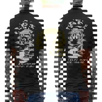 Save Our Parks ビンテージ スモーキー ザ レジスト ベア国立公園 メンズTシャツ バックプリント - Kawaiitshirt