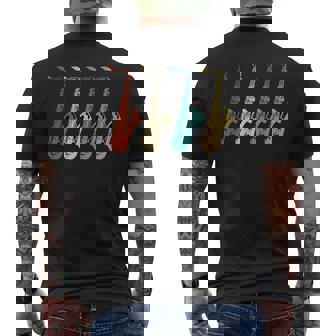 Saxophonisteaxophonisteaxointageaxophone Manche Longue T-shirt imprimé au dos - Cadeauxyz