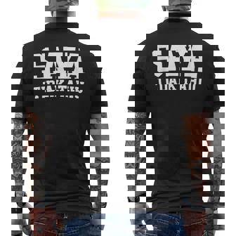 Saya Tidak Tahu インドネシアの学生 I Don't Know メンズTシャツ バックプリント - Kawaiitshirt