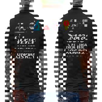 Science Is Not A Liberal Conspiracy リベラルシャツ メンズTシャツ バックプリント - Kawaiitshirt