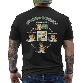 Scientific Meowthod Cat Science Pun Men's T-shirt Back Print - Thegiftio UK