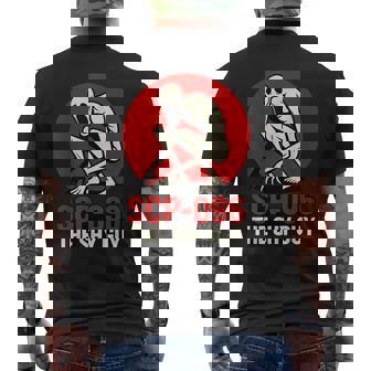 Scp-096 「シャイガイ」ホラーアートデザイン メンズTシャツ バックプリント - Kawaiitshirt