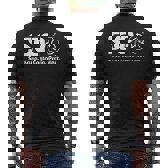 ScpecureContainProtect -Cp ファンデーション 2 メンズTシャツ バックプリント - Kawaiitshirt