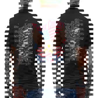 These Colors Don’T Run Bald Eagle Usa Flag Patriotic Flag Men's T-shirt Back Print - Thegiftio UK