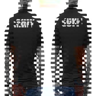 Security Officer イベント安全スタッフユニフォーム フロントバックプリント メンズTシャツ バックプリント - Kawaiitshirt