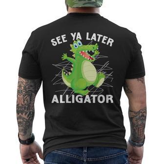 See Ya Later Alligator- Boy Toddler Crocodile Men's T-shirt Back Print - Thegiftio UK