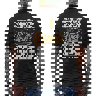 Senior Band Dad 2026 Senior Marching Band Father 2026 Men's T-shirt Back Print - Thegiftio