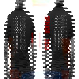 Senior Class Of 2026 Back To High School American Usa Flag Men's T-shirt Back Print - Thegiftio