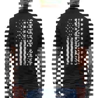 Senior Class Of 2026 Patriotic American Usa Flag Graduation Men's T-shirt Back Print | Seseable CA