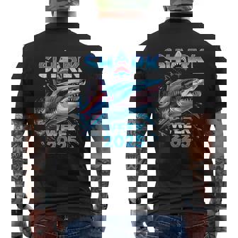 Shark Lover 2025 Ocean Conservation Week Men's T-shirt Back Print - Thegiftio