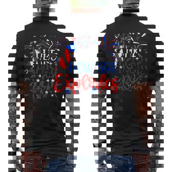 I Like How She Explodes 4Th Of July Fireworks Couples Men's T-shirt Back Print - Thegiftio UK