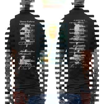 Sheep Mayafely Graze JS Bach Portrait &Ignature Music メンズTシャツ バックプリント - Kawaiitshirt