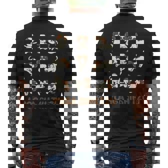 Shih Tzu ヨガシャツ シーズー ヨガポーズ 瞑想 メンズTシャツ バックプリント - Kawaiitshirt