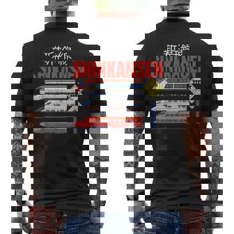 Shinkansen Tren Divertido Japonés Tren Locomotora Amantes Camiseta Hombre Estampado Espalda - Regaloses