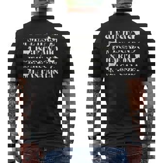 Si Me Estás Buscando Estoy Con Las Cabras Cabras Divertidas Camiseta Hombre Estampado Espalda - Regaloses