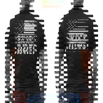 Sigma Like My Daughter Fathers Day Daddy Dad Men's T-shirt Back Print - Monsterry