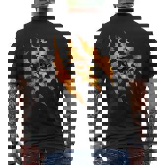 Silhouette De Griffe De Lion T-shirt imprimé au dos - Cadeauxyz