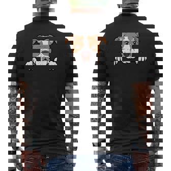 Simpatico Cucciolo Di Pitbull Chebircia Divertente Amante Dei Cani Pitbull T-shirt da uomo con stampa posteriore - Novitaregali