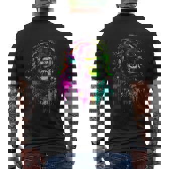 Singe Monkey Dj Écouteurs & Lunettes Deoleil Gorilla Fun P T-shirt imprimé au dos - Cadeauxyz