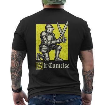 Sir Cumcise Knight Renaissance Faire Larp Men's T-shirt Back Print - Thegiftio UK